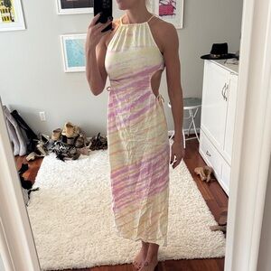 Young Fabulous and Broke Elegant Pastel Halter Dress